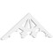 Ekena Millwork Pitch Riley Architectural Grade PVC Gable Pediment, 36"W x 12"H x 1"P (8/12) GPP036X012X100RIL - alternate 1